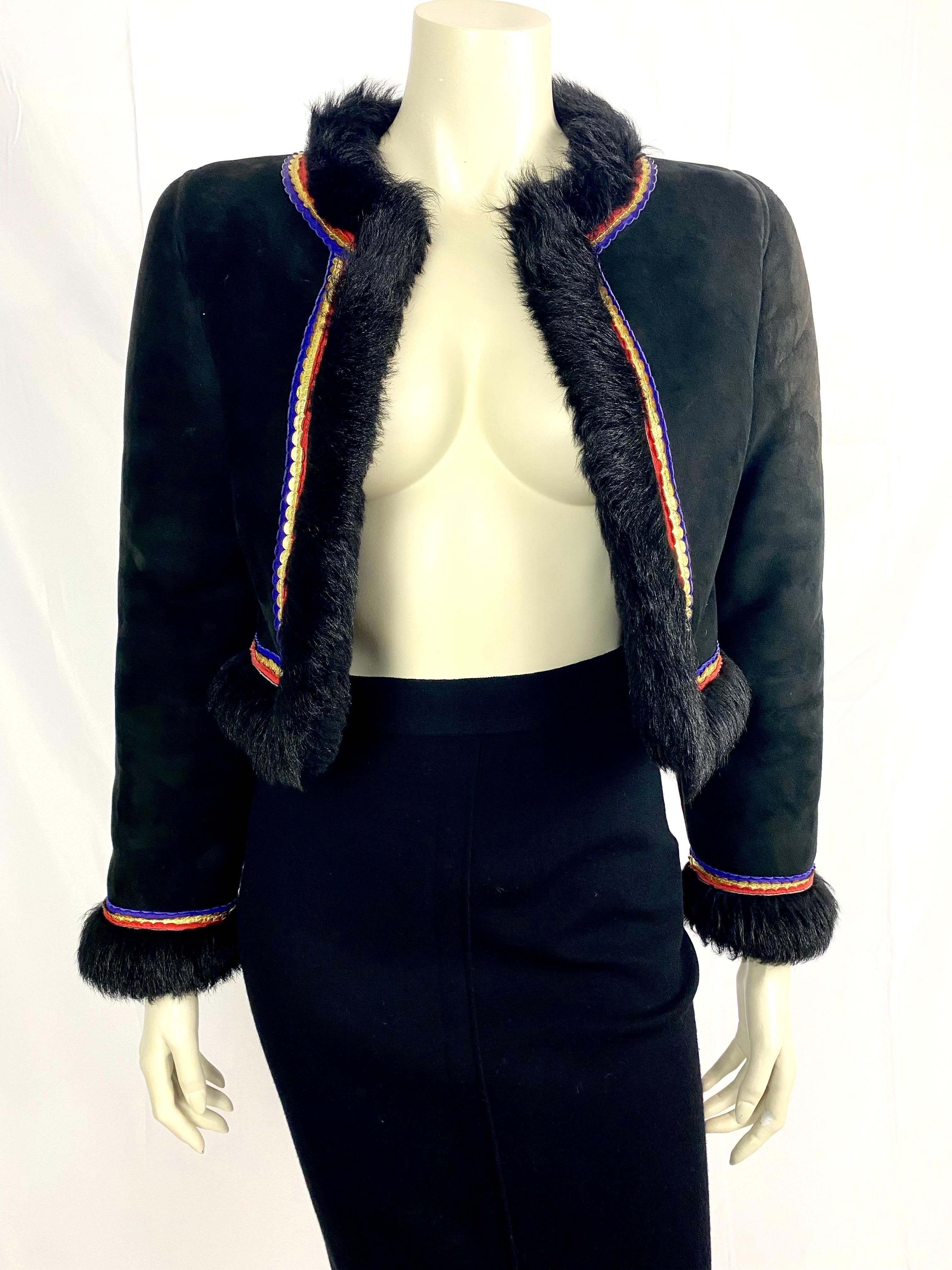 Vintage Valentino shearling jacket from 1970’s For Sale 2