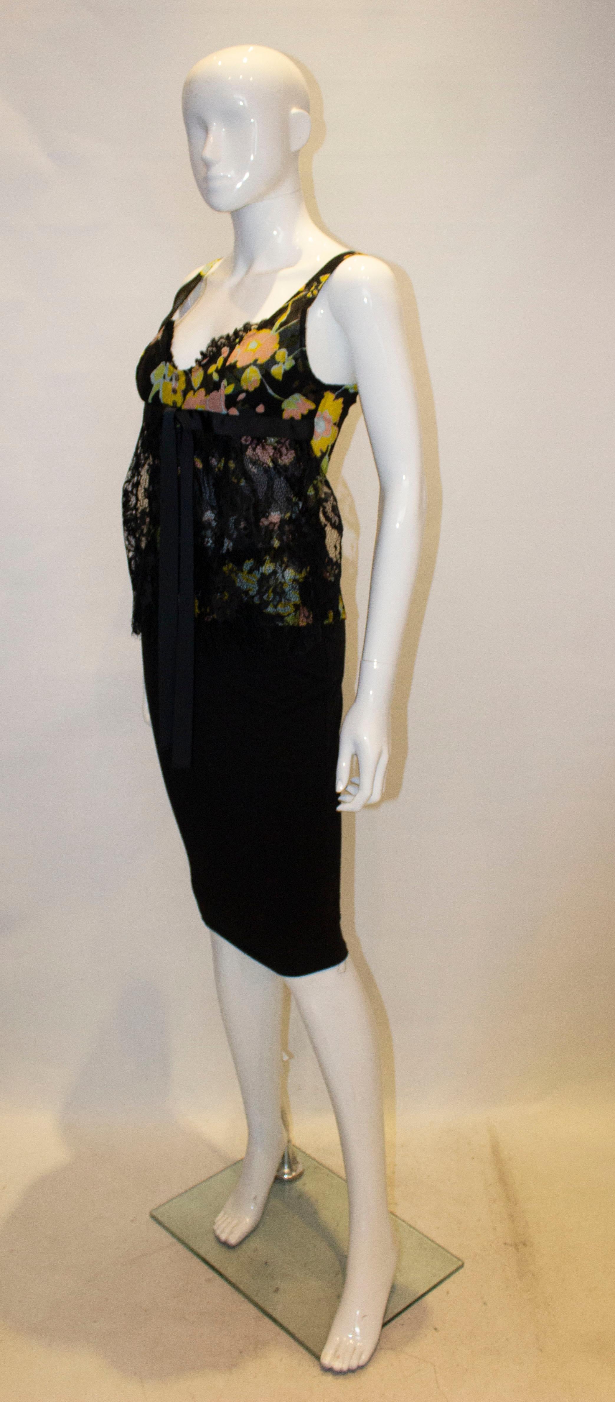 Vintage Valentino Seiden-Cami-Top (Schwarz) im Angebot