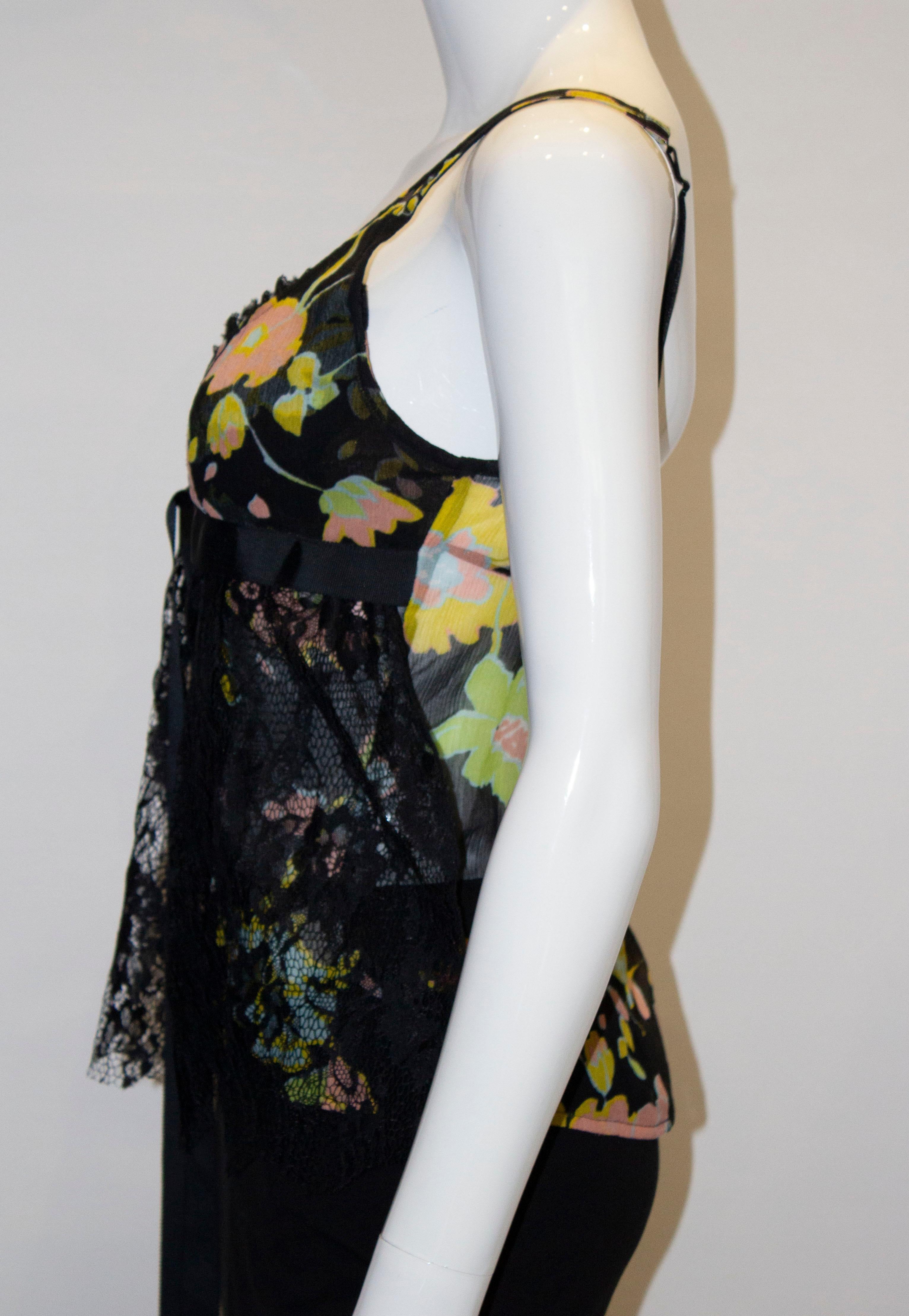 Vintage Valentino Seiden-Cami-Top im Angebot 1