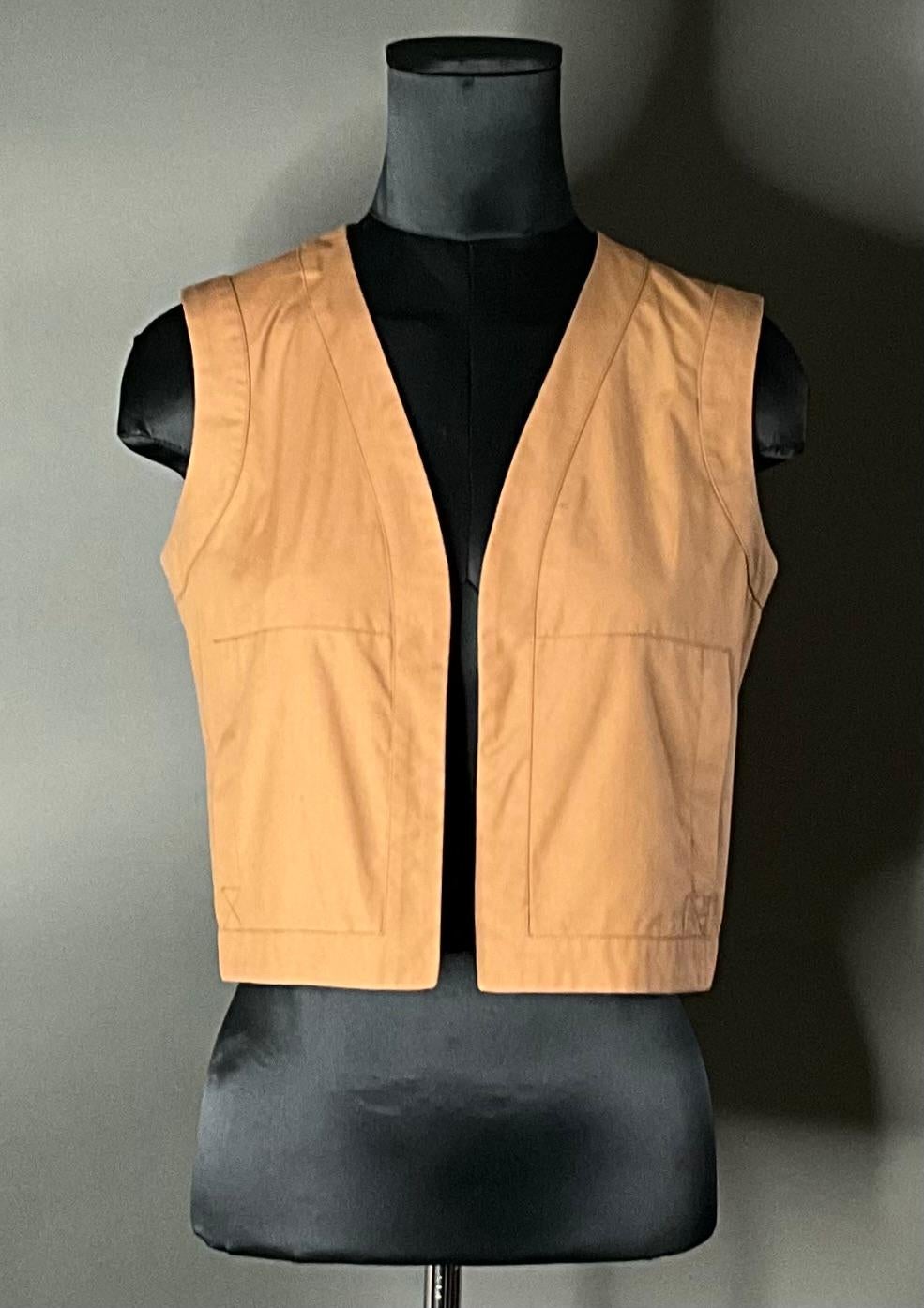 Beige Vintage Valentino Vest For Sale