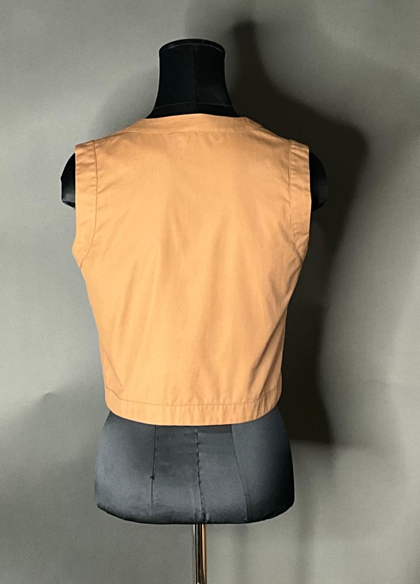 Vintage Valentino Vest In Good Condition For Sale In Lake Worth Beach, FL