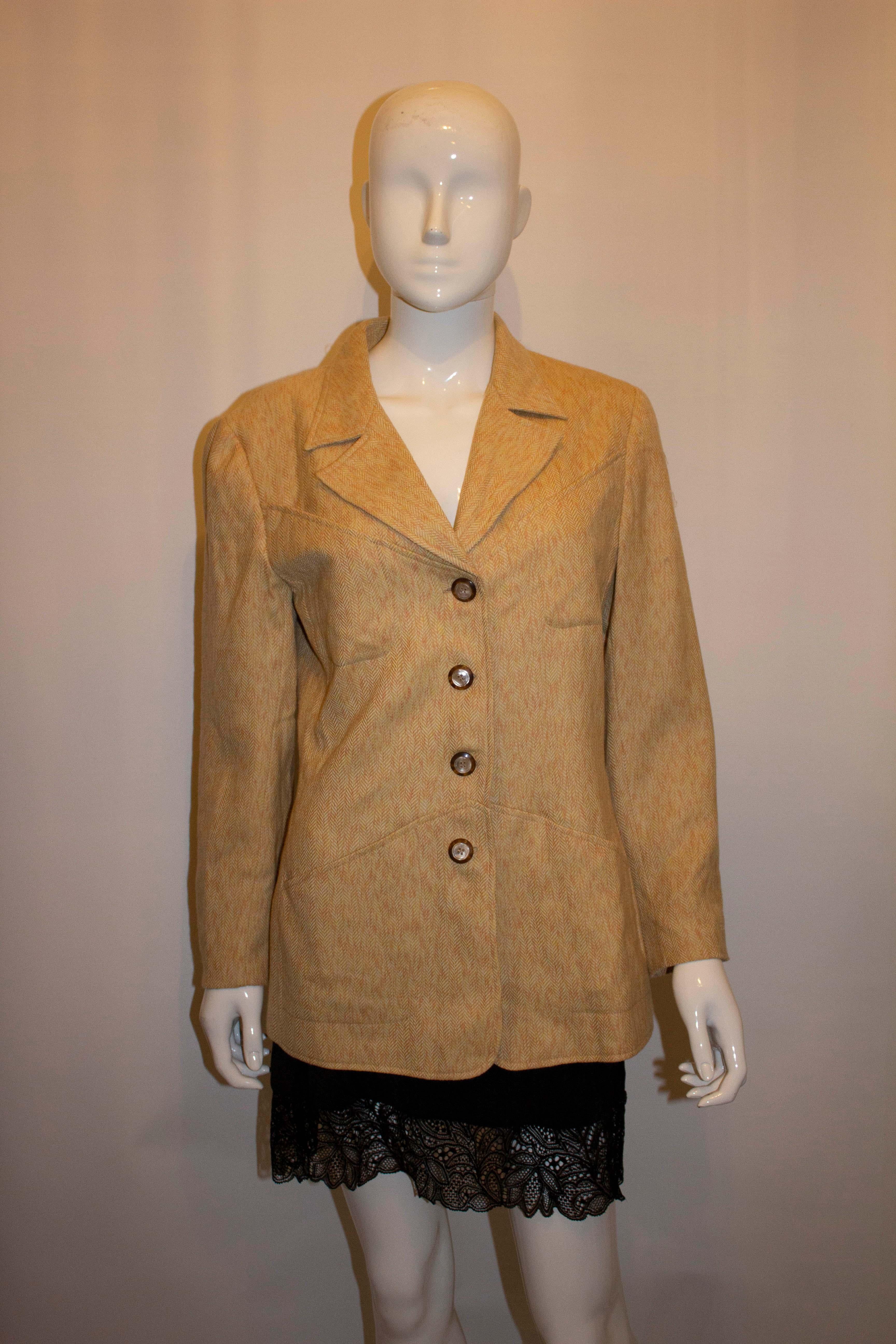 Vintage Valentino Wool Jacket In Good Condition For Sale In London, GB