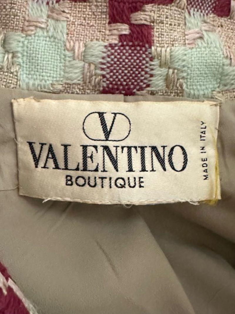 Vintage Valentino Woven Skirt Suit For Sale 7