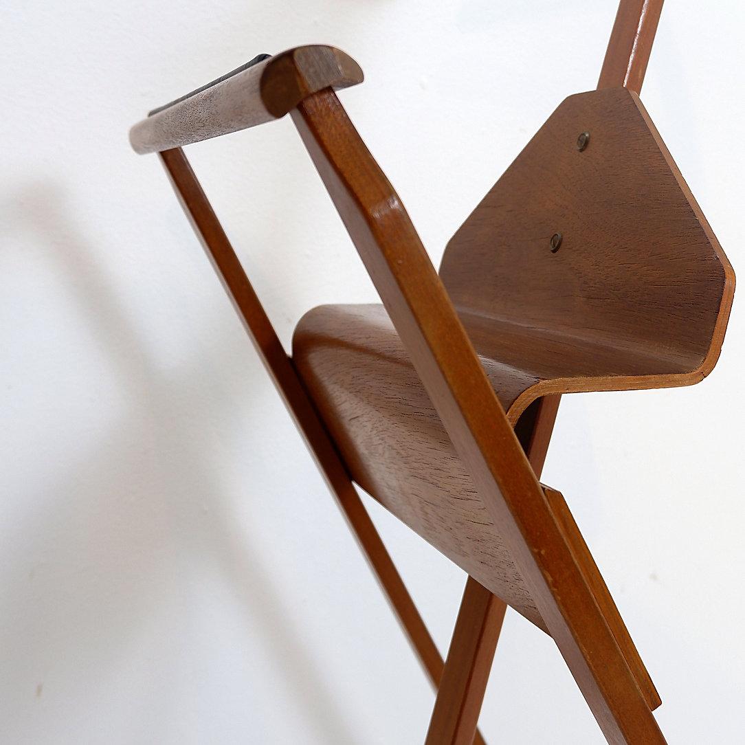 Portavalori d'epoca di Lucien De Roeck per Bois Manu - Belgio anni '50 in vendita 5