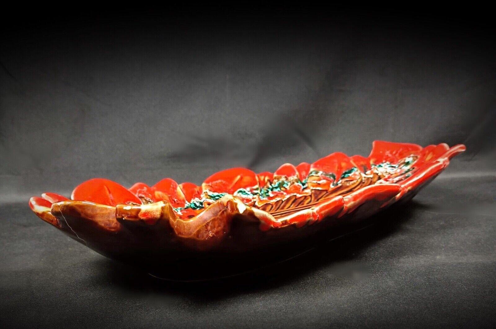20th Century Vintage Vallauris Large Dish – 50 cm Pocket Tray with Signature - 2Y197 For Sale