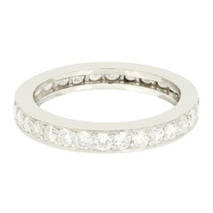 Vintage Van Cleef & Arpels 1.00ct Diamond Full Eternity Ring, c.1940s