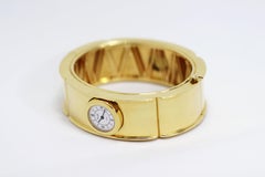 Vintage Van Cleef & Arpels 18 Carat Yellow Gold Bangle Watch