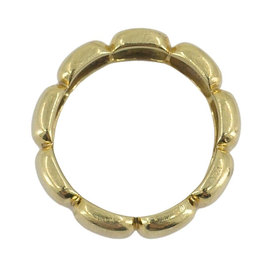 Vintage Van Cleef & Arpels 18k Gold Band Ring im Angebot 2