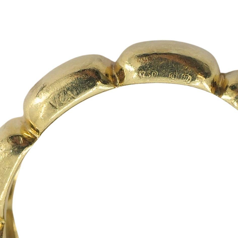 Vintage Van Cleef & Arpels 18k Gold Band Ring im Angebot 3