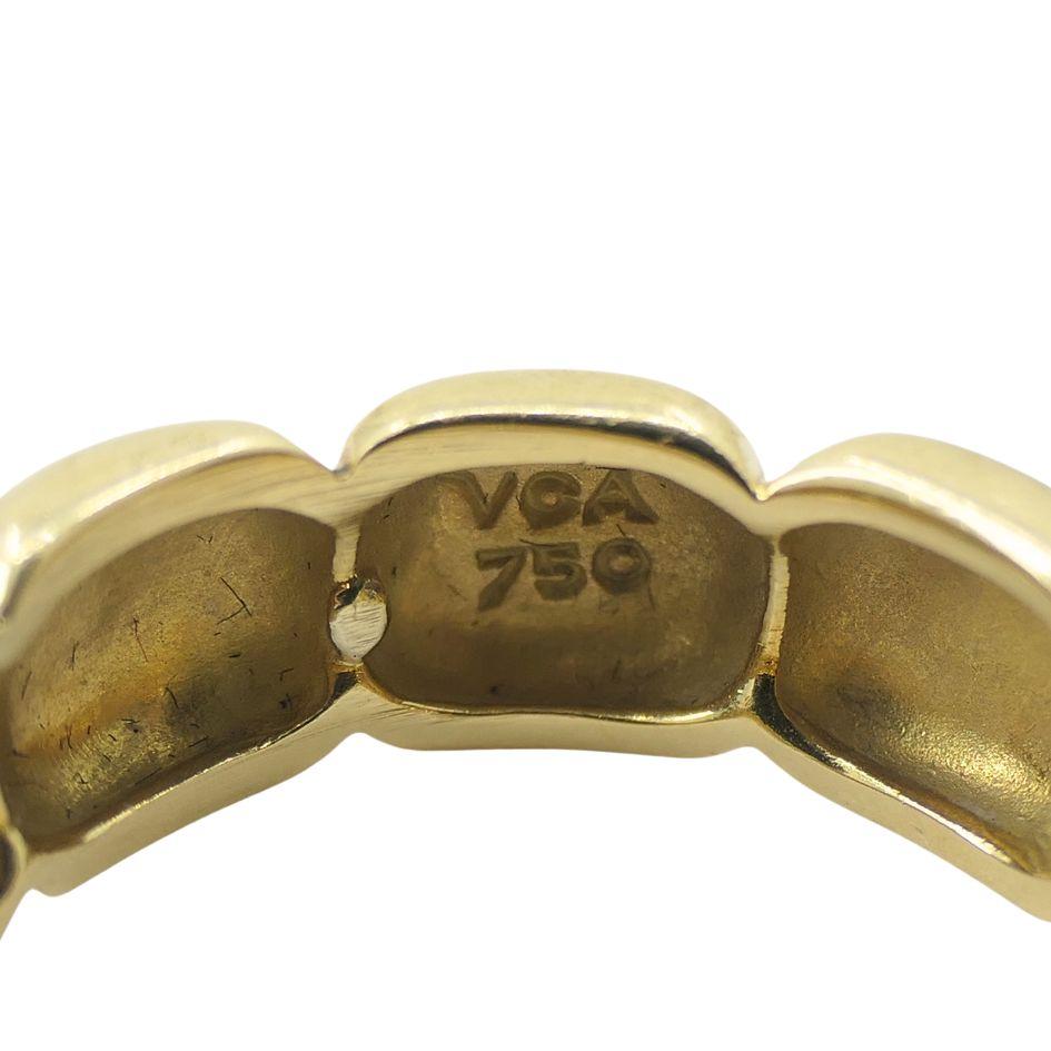 Vintage Van Cleef & Arpels 18k Gold Band Ring im Angebot 4