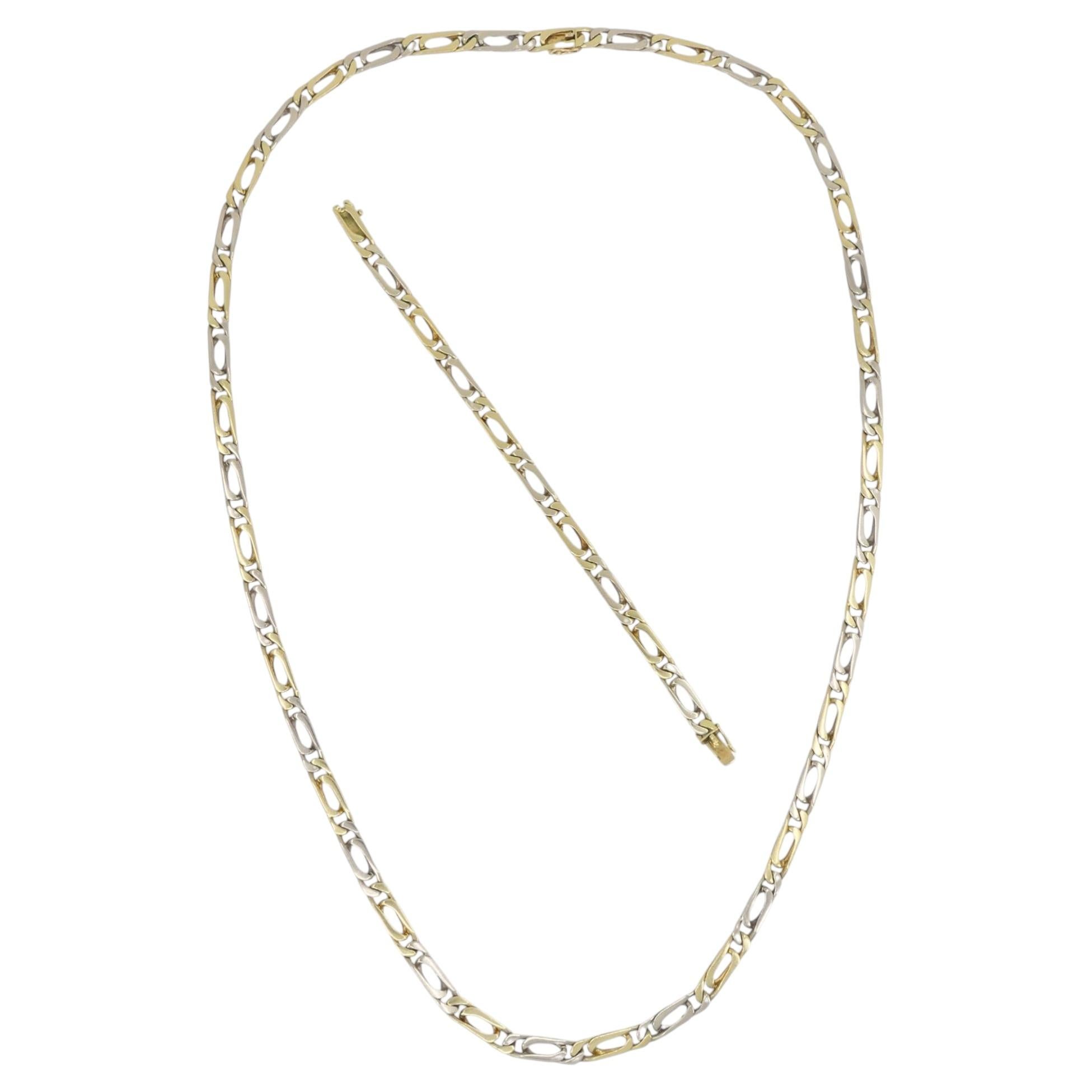 Vintage Van Cleef & Arpels 18k Two-tone Gold Convertible Necklace & Bracelet For Sale