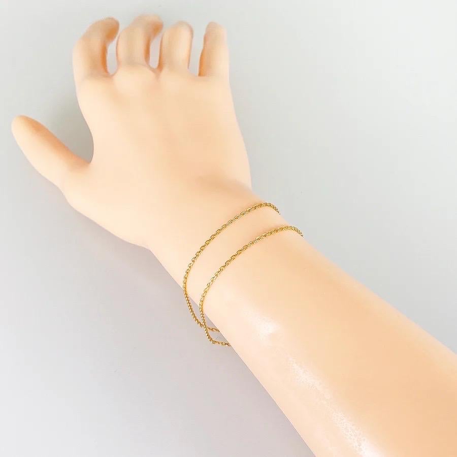 Van Cleef & Arpels 18 Karat Gelbgold Kabel-Halskette und Armbandkette 1