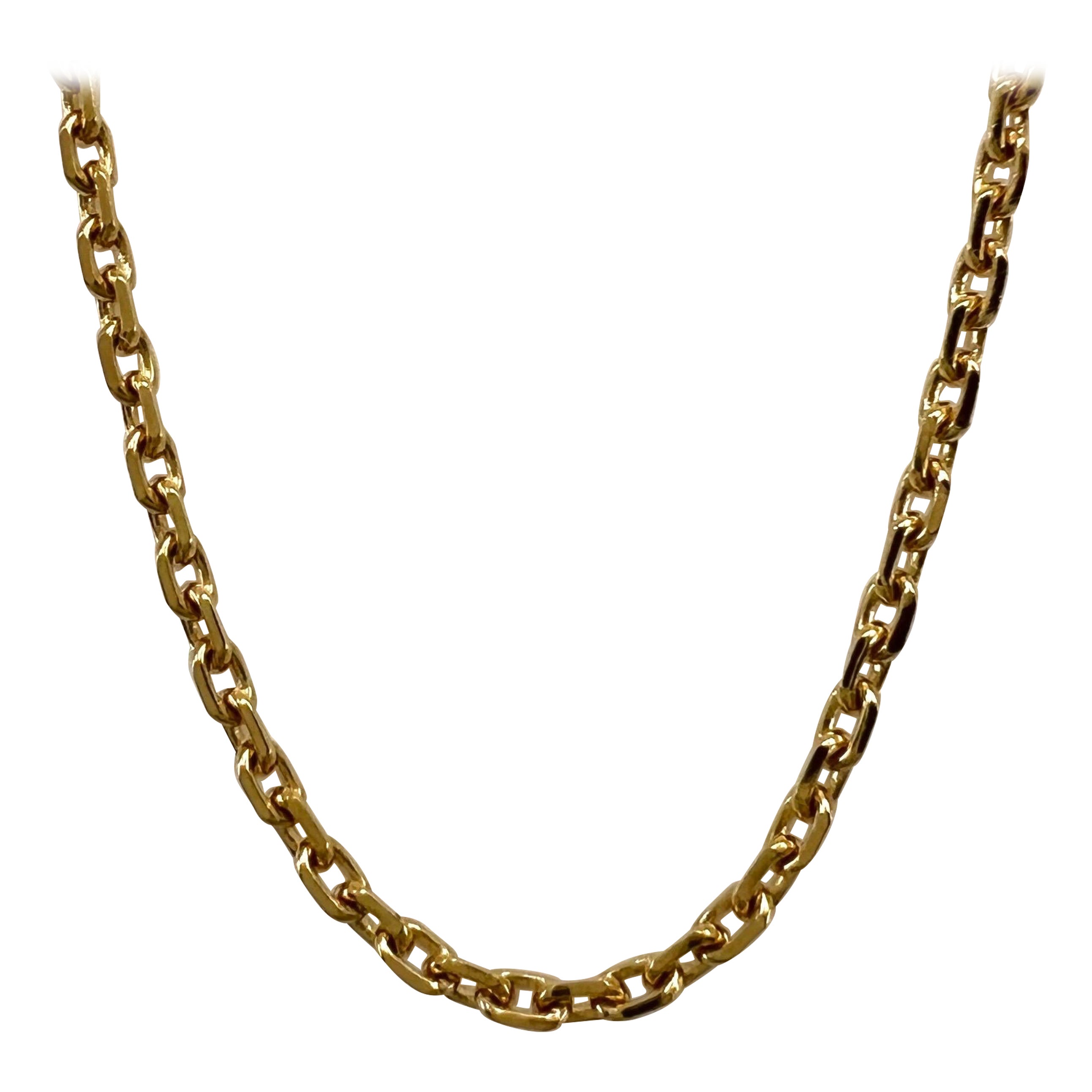 Van Cleef & Arpels 18 Karat Gelbgold Kabel-Halskette und Armbandkette