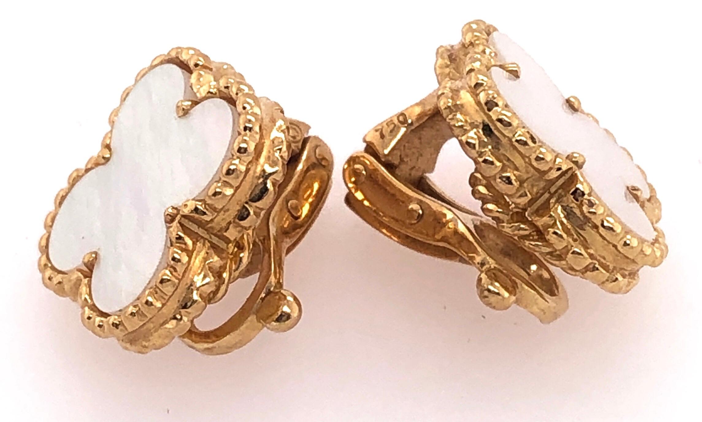 vca vintage alhambra earrings
