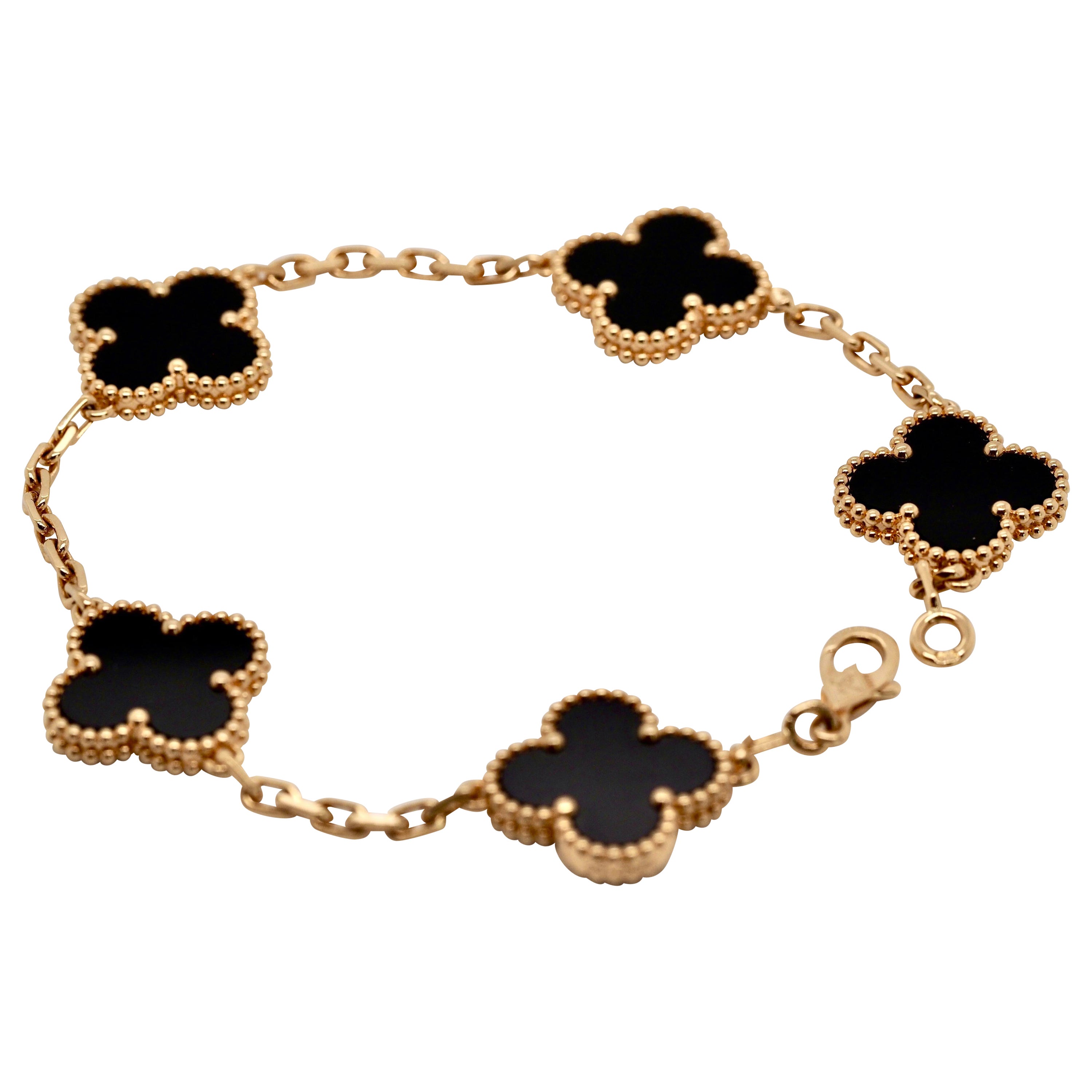 Van Cleef & Arpels Alhambra-Armband im Vintage-Stil, 5 Motive