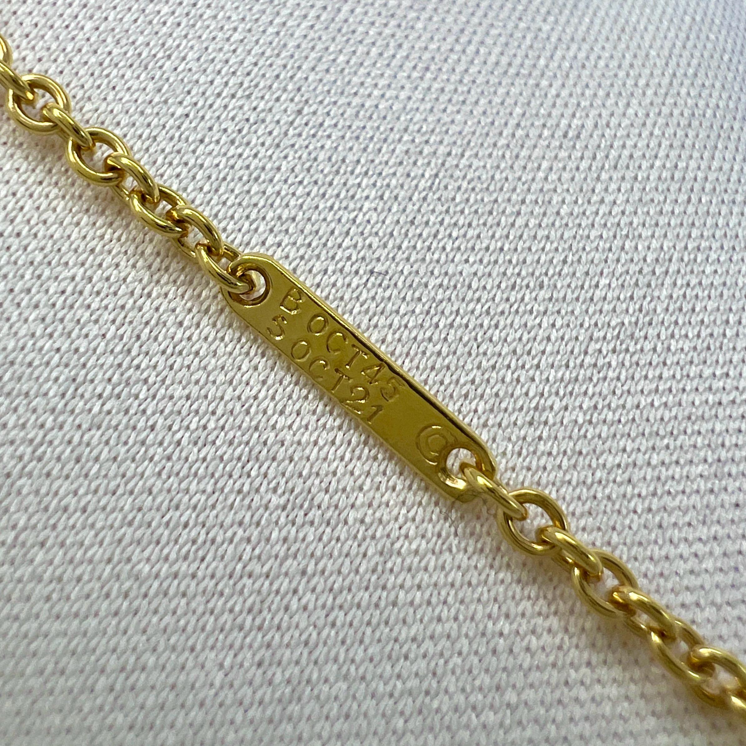 Vintage Van Cleef & Arpels Blue Sapphire & Diamond Ribbon Bow 18k Gold Necklace For Sale 3