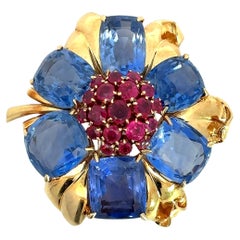 Blue Sapphire Brooches