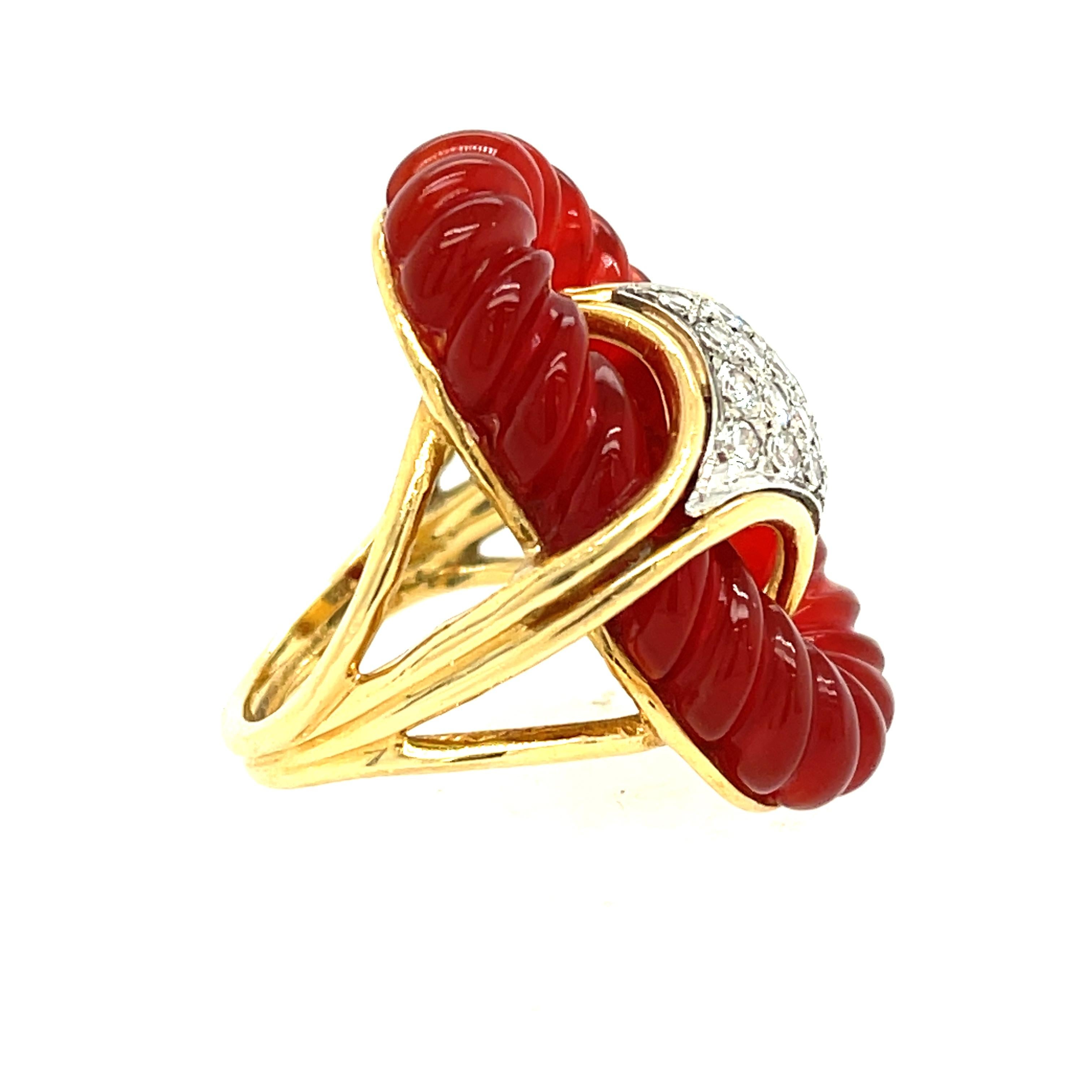 vca carnelian ring