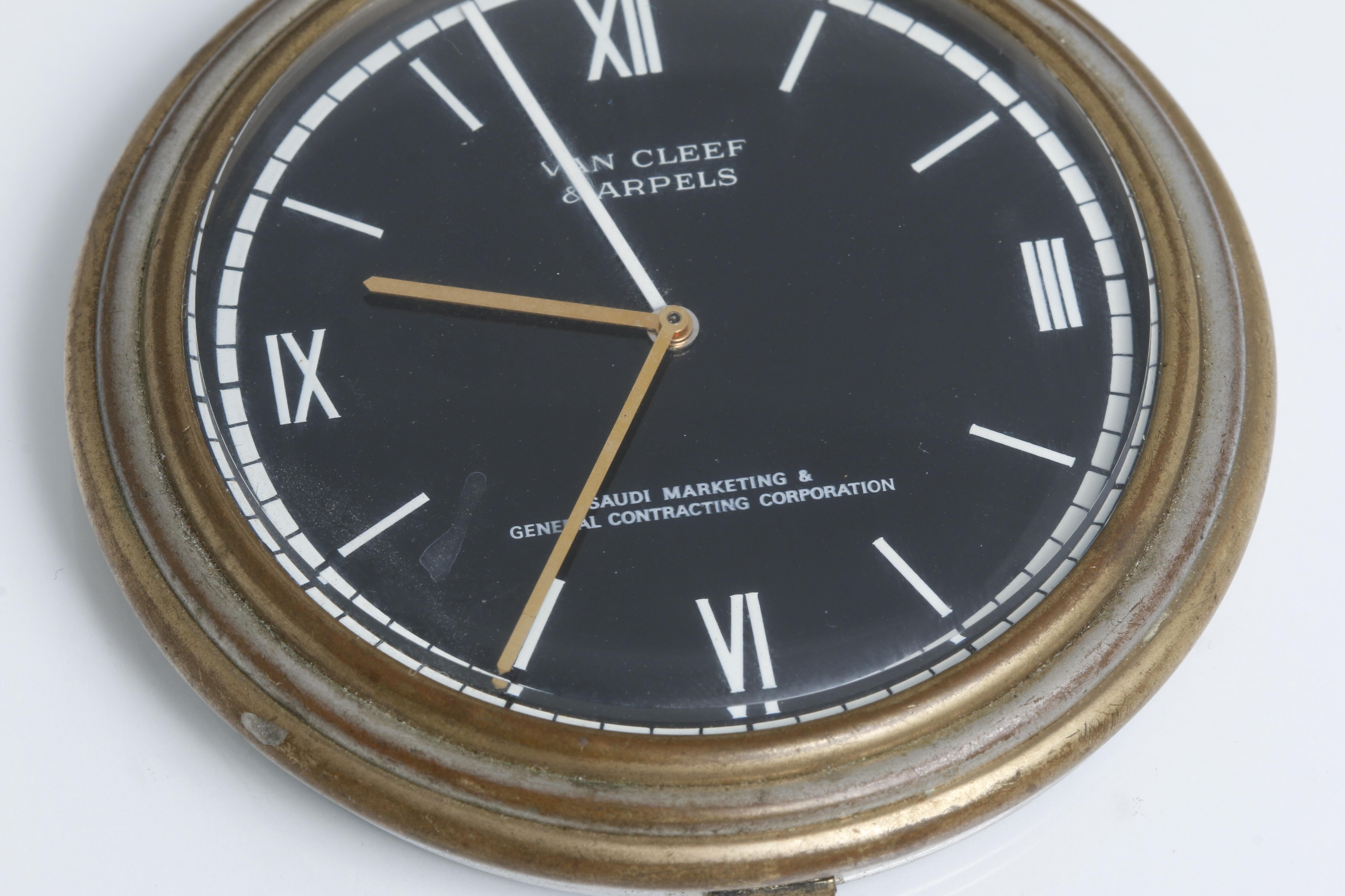 Vintage Van Cleef & Arpels Desktop Alarm Clock For Sale 4