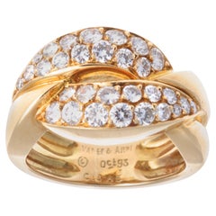 Vintage Van Cleef & Arpels Diamond 18 Karat Gold Ring