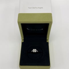 Vintage Van Cleef & Arpels Diamond 18k White Gold Arno Alhambra Flower Ring