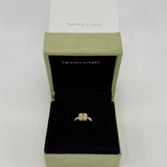 Van Cleef & Arpels Diamant 18k Gelbgold Arno Alhambra Blumenring, Vintage