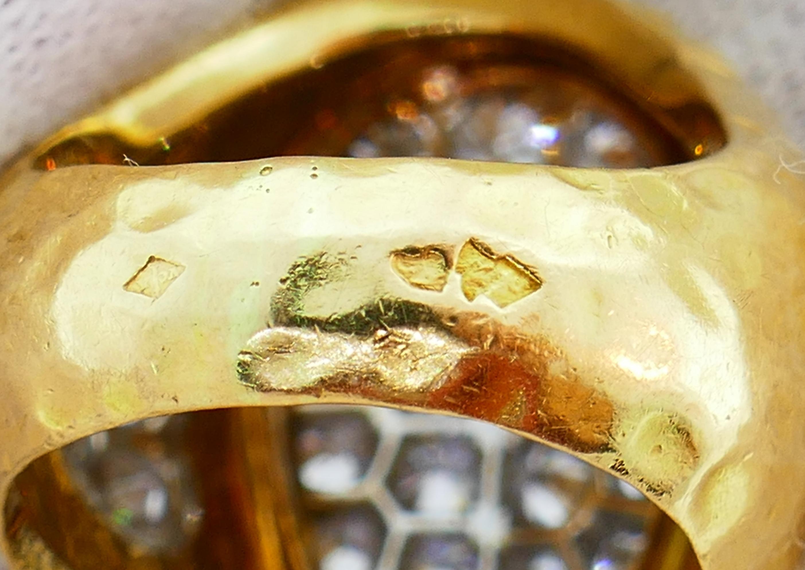 Vintage Van Cleef & Arpels Diamond 18k Yellow Gold Ring 1
