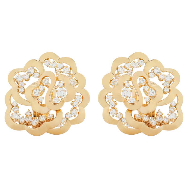 Van Cleef and Arpels Magic Alhambra Diamond Earrings at 1stDibs | van ...