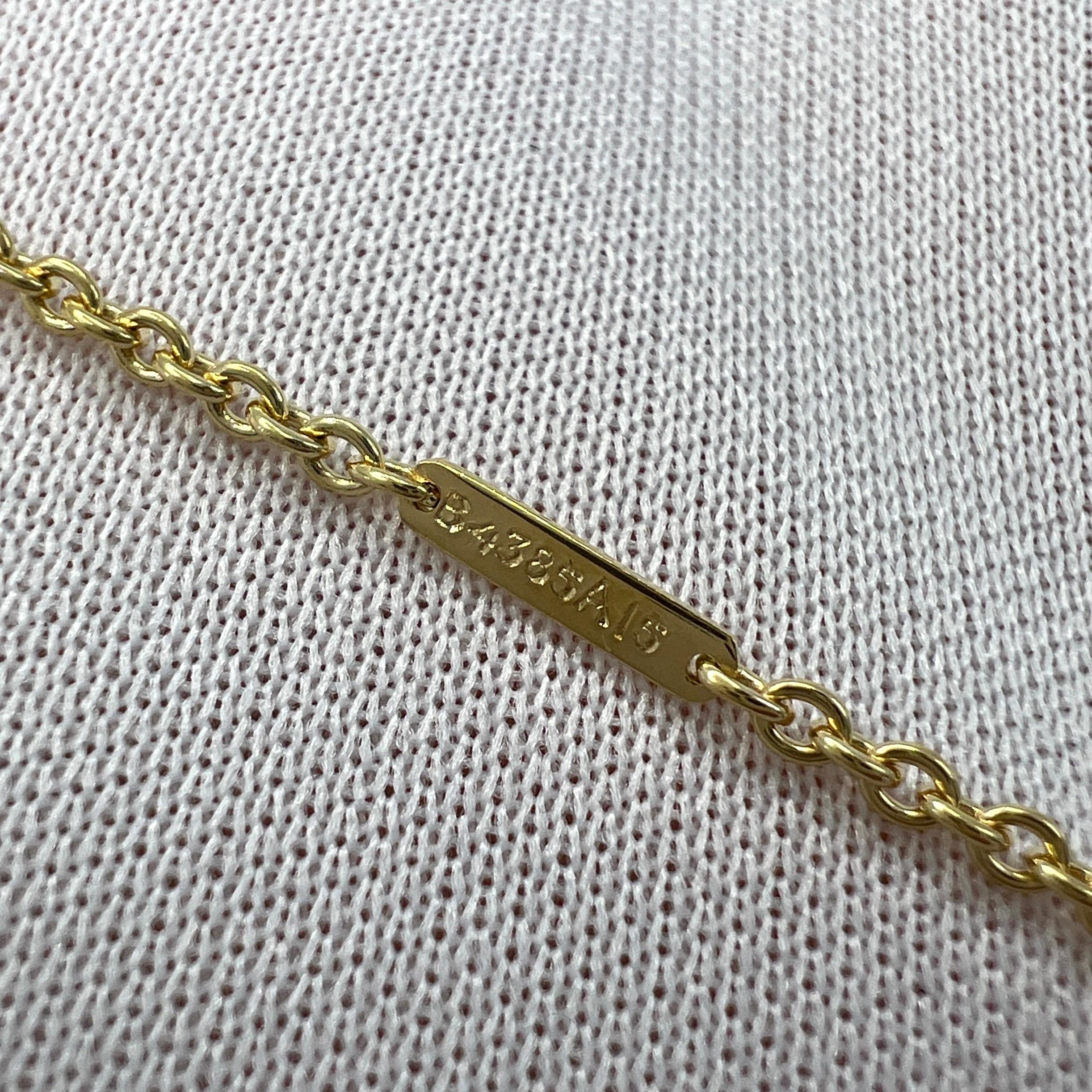 Vintage Van Cleef & Arpels Diamond Ribbon Bow 18k Yellow Gold Pendant Necklace 1