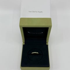 Vintage Van Cleef & Arpels Emerald & Diamond 18k Yellow Gold Eternity Band Ring