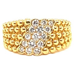 Van Cleef & Arpels Französischer 0,57 Karat Diamant-Ring aus 18 Karat Gelbgold