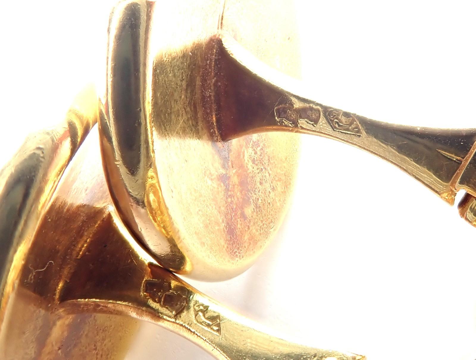 Vintage Van Cleef & Arpels Georges L'Enfant Zodiac Taurus Gelbgold Manschettenknöpfe im Angebot 11