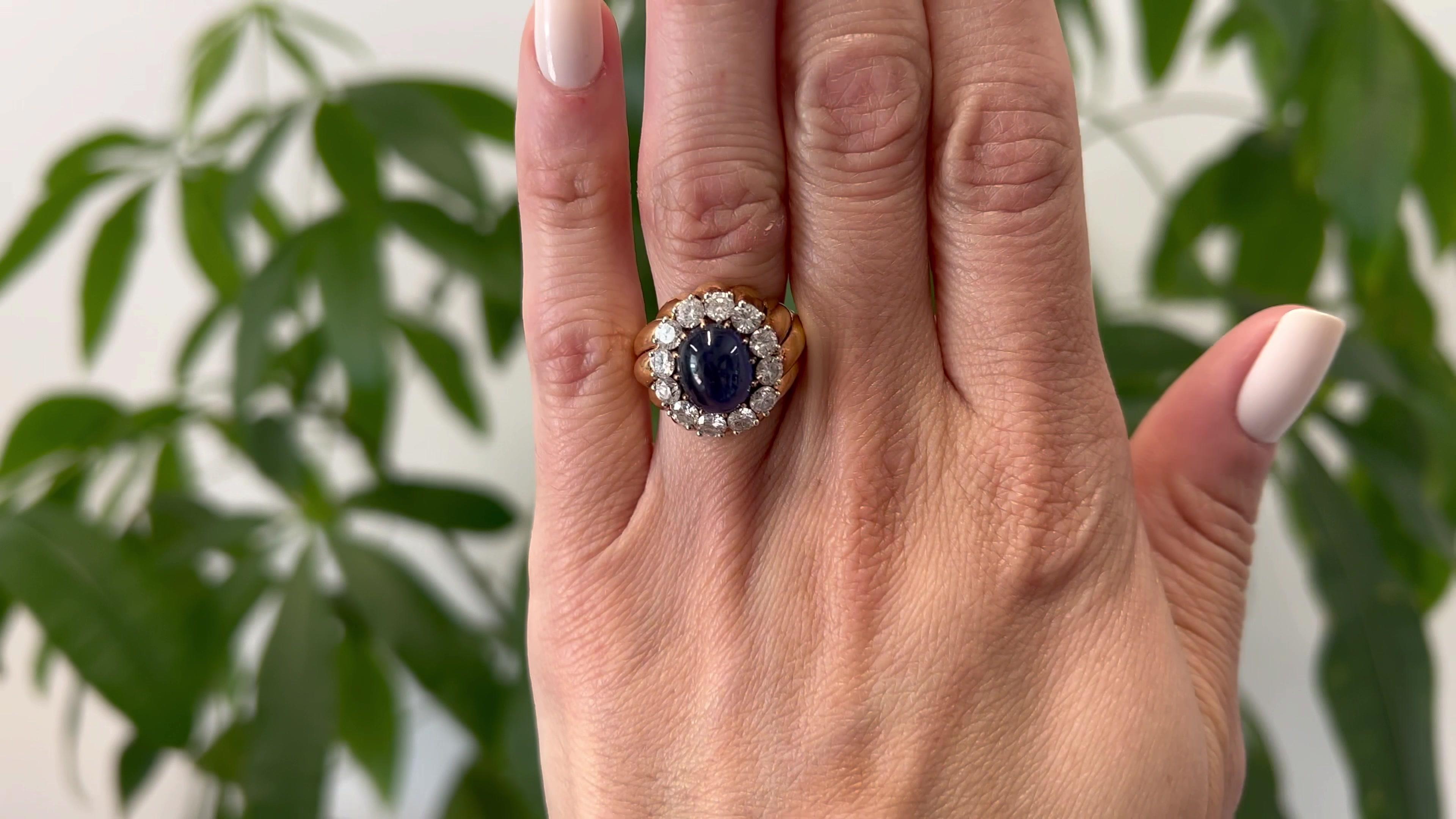 van cleef cabochon sapphire ring