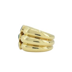 Vintage Van Cleef & Arpels Gold Gemstones Ring sz 6.25