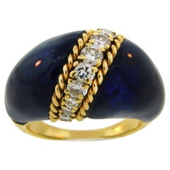 Vintage Van Cleef & Arpels Lapis Lazuli 18k Gold Ring