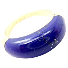 Vintage Van Cleef & Arpels Lapis Lazuli Yellow Gold Band Ring