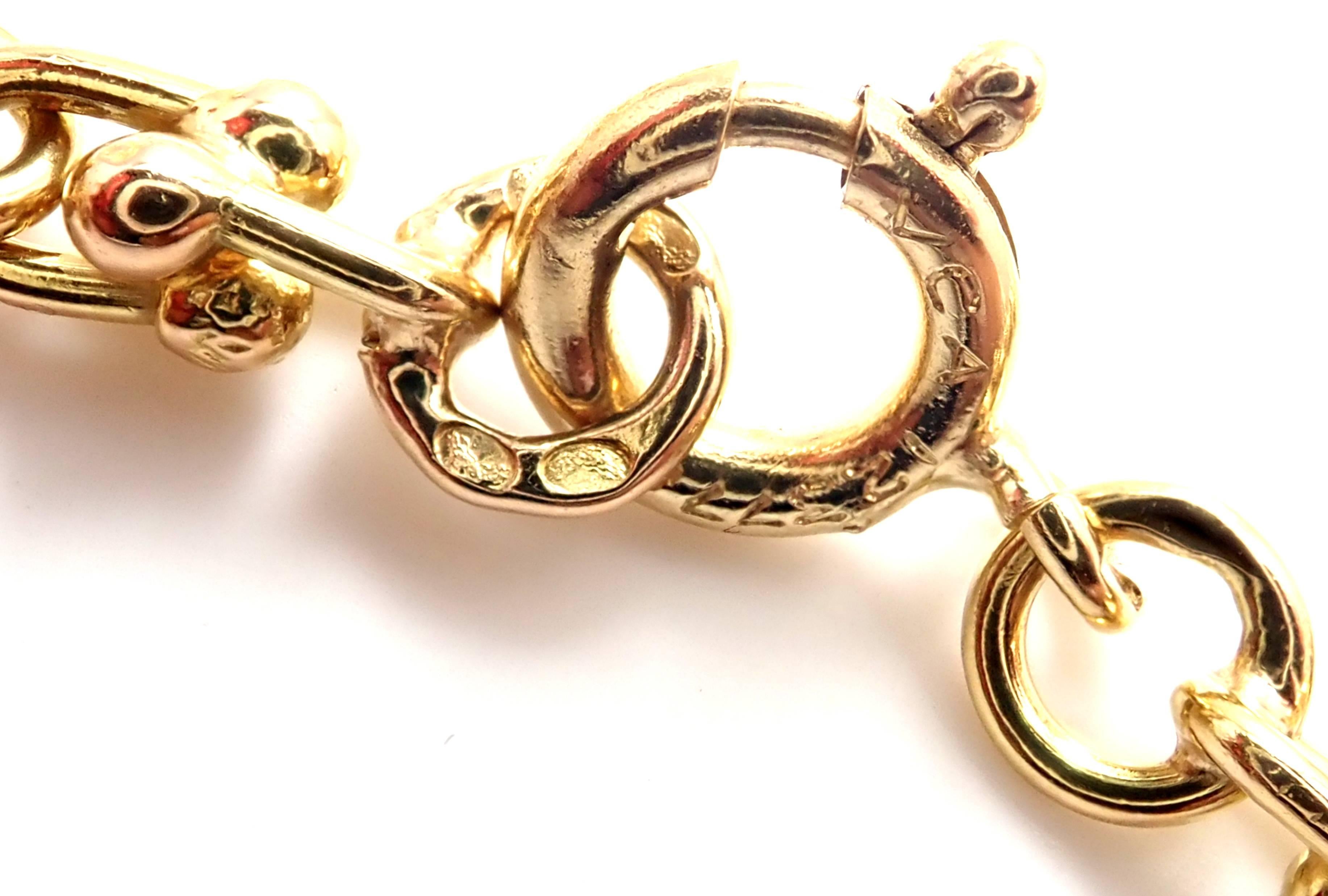 Women's or Men's Vintage Van Cleef & Arpels Long Link Yellow Gold Chain Necklace
