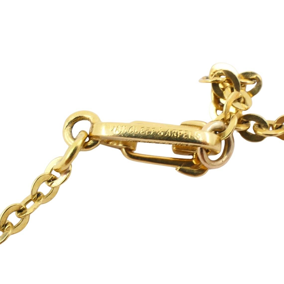 Vintage Van Cleef & Arpels Collana con diamanti Pirouette in oro 18k in vendita 1