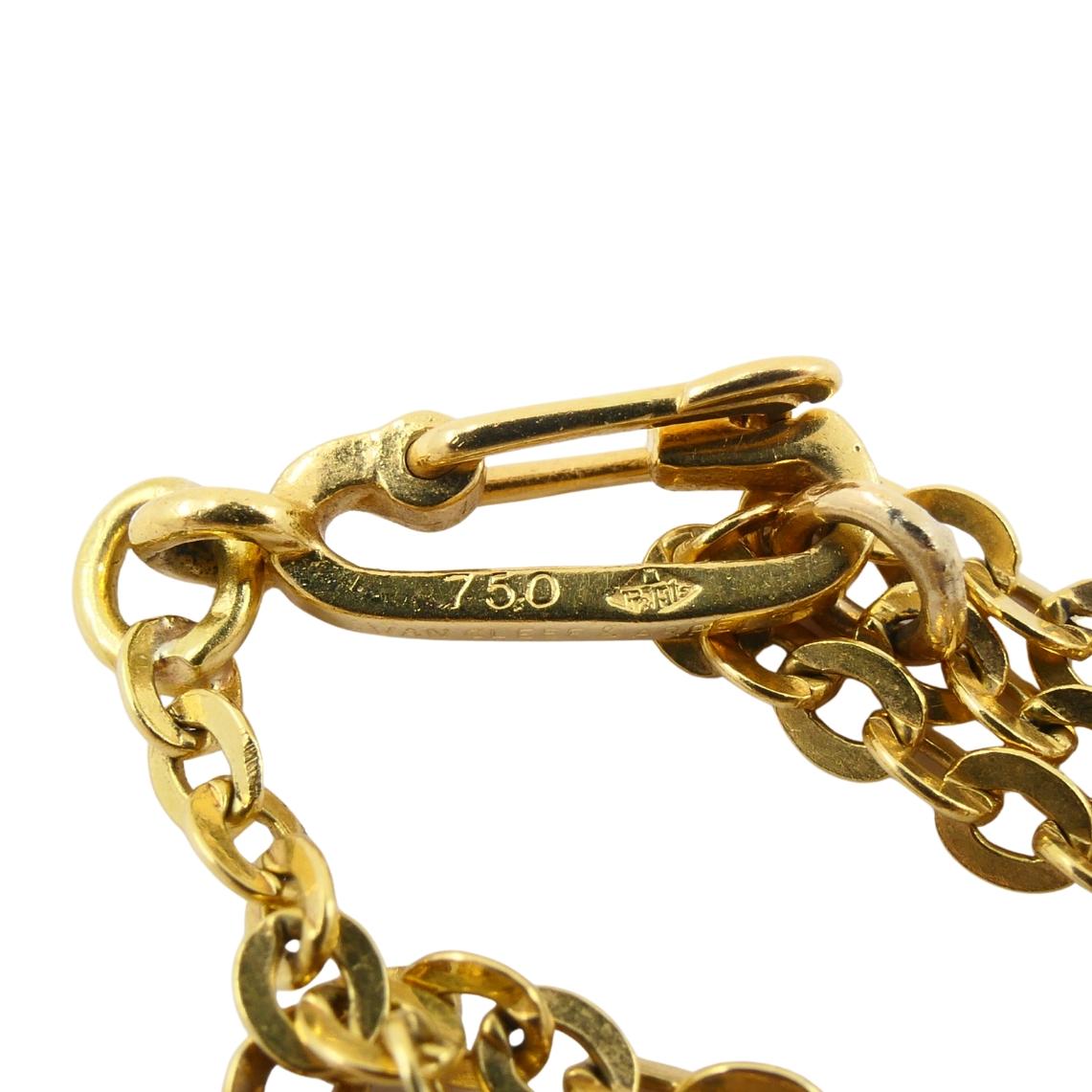 Vintage Van Cleef & Arpels Collana con diamanti Pirouette in oro 18k in vendita 2