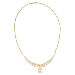 Vintage Van Cleef & Arpels Diamond Necklace 18k Gold