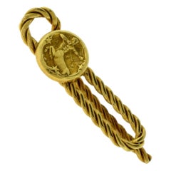 Vintage Van Cleef & Arpels Sagittarius Centaur Archery Money Clip in Yellow Gold