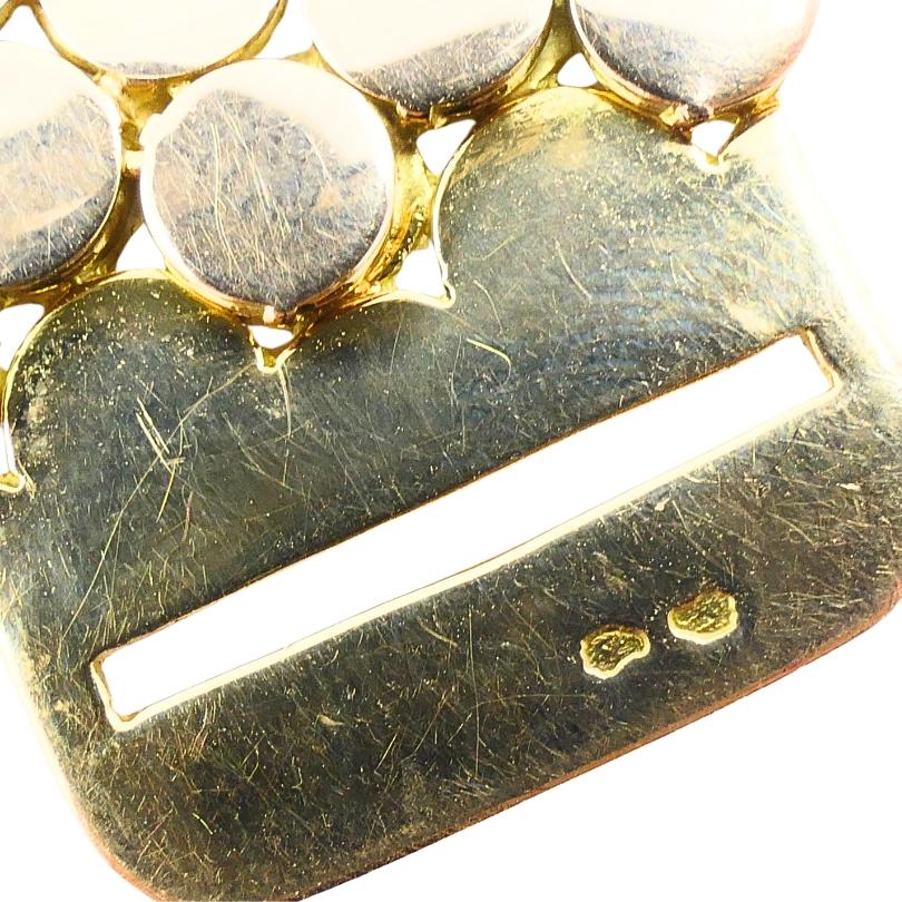 Van Cleef & Arpels Bracelet vintage à motif d'écailles en or 18 carats en vente 1