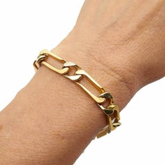 Vintage Van Cleef & Arpels Two-Tone Gold Diamond Bracelet French Estate Jewelry