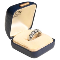 Vintage Van Cleef Diamond Wedding Band. 1.6ct D-F VS1 Round Brilliant White Gold