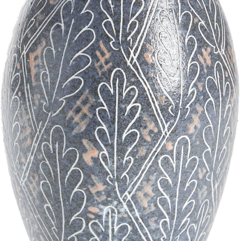 Mid-20th Century Vintage Van Der Straeten Studio Pottery Leaf Vase, 1965