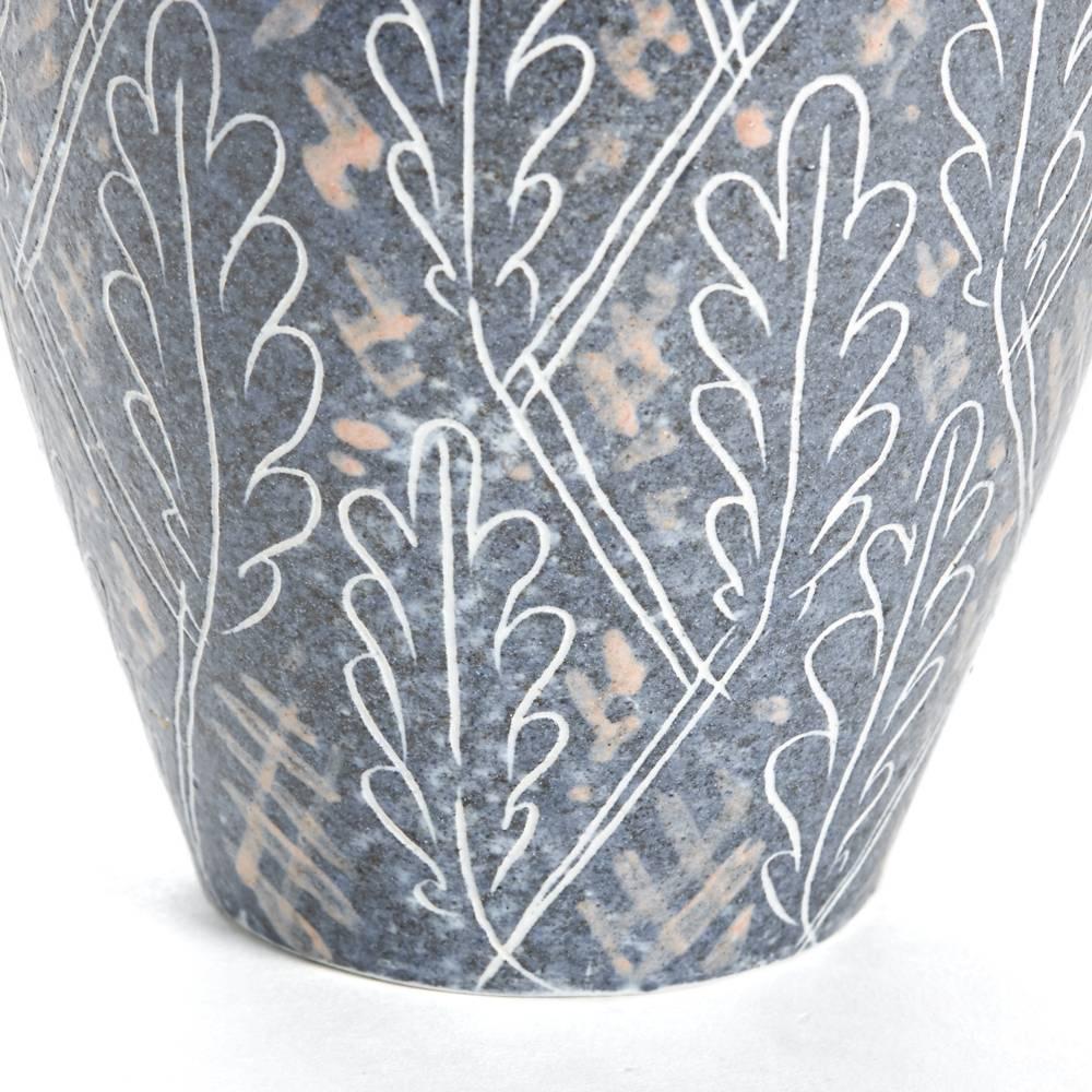 Vintage Van Der Straeten Studio Pottery Leaf Vase, 1965 1