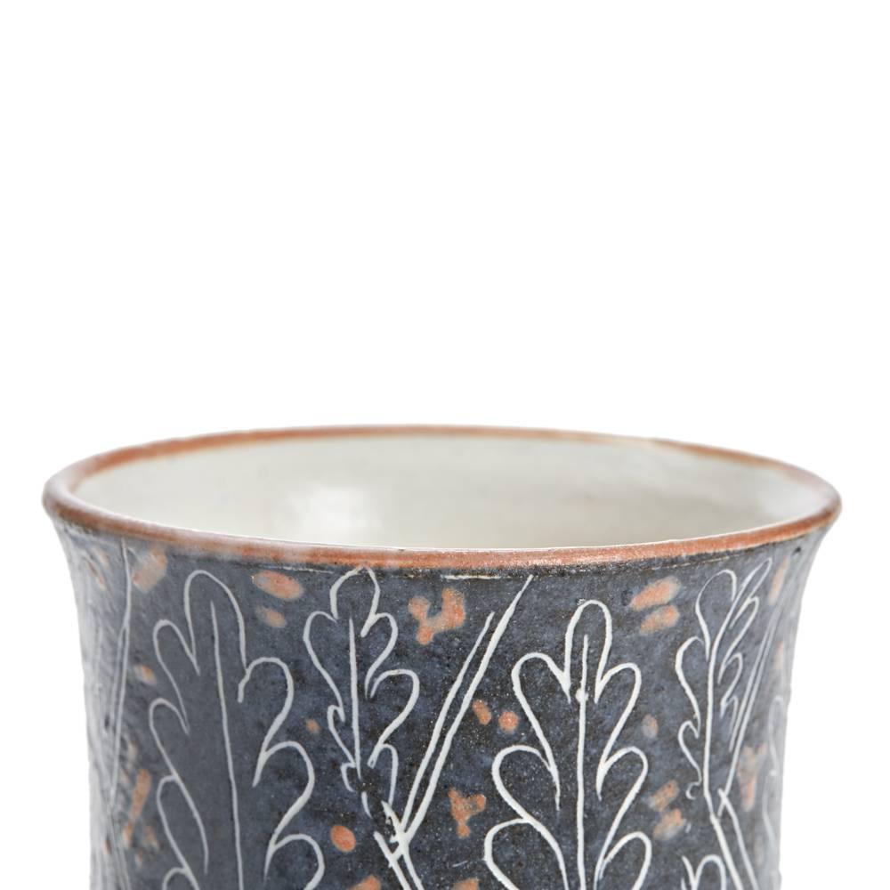 Vintage Van Der Straeten Studio Pottery Leaf Vase, 1965 2