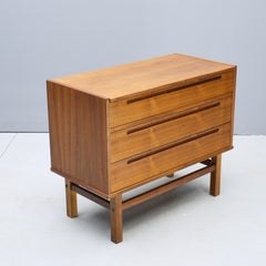 Comò vintage in teak con piano da toeletta HJN Mobler Nils Jonsson, Danimarca, metà del secolo scorso
