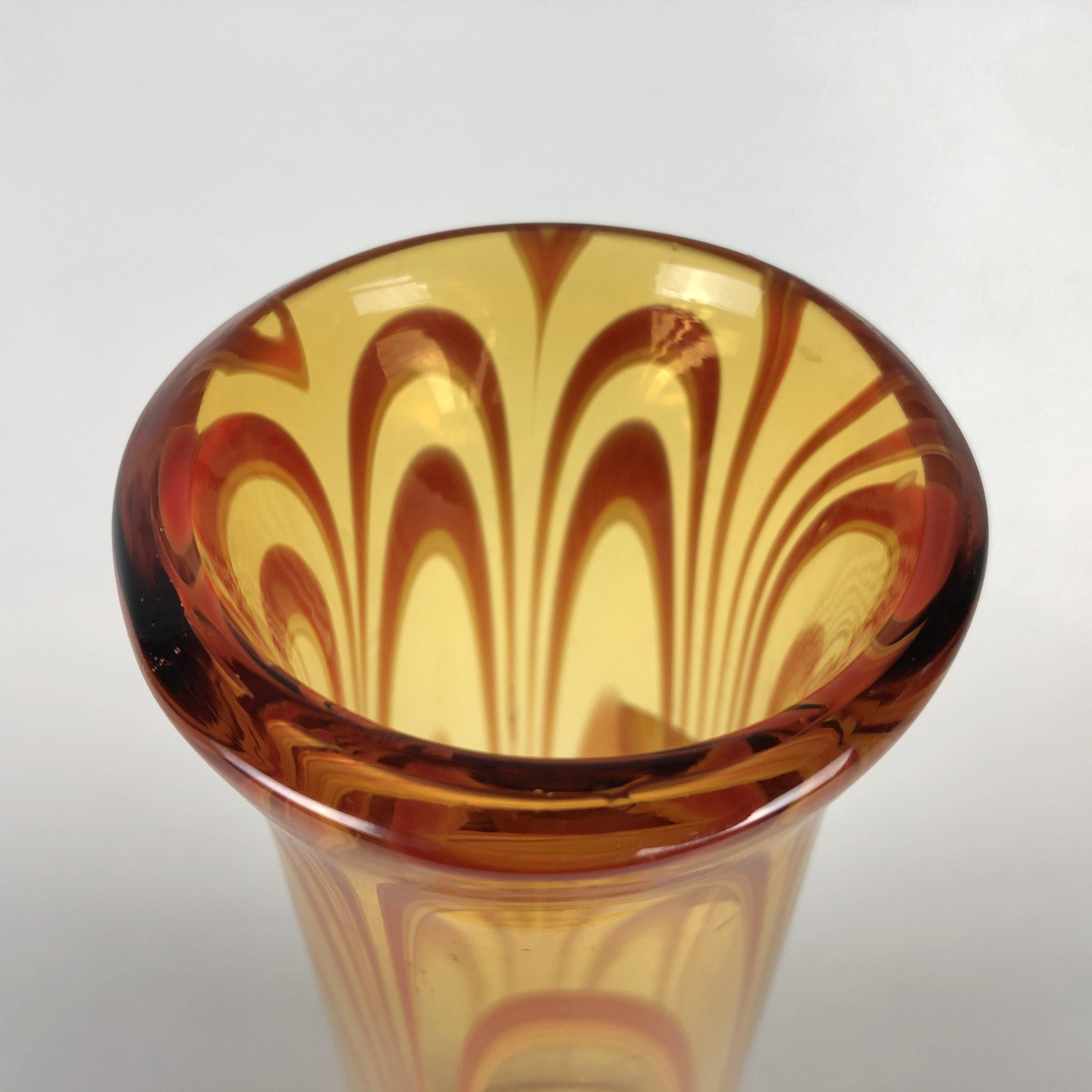 tarnow poland glass vase