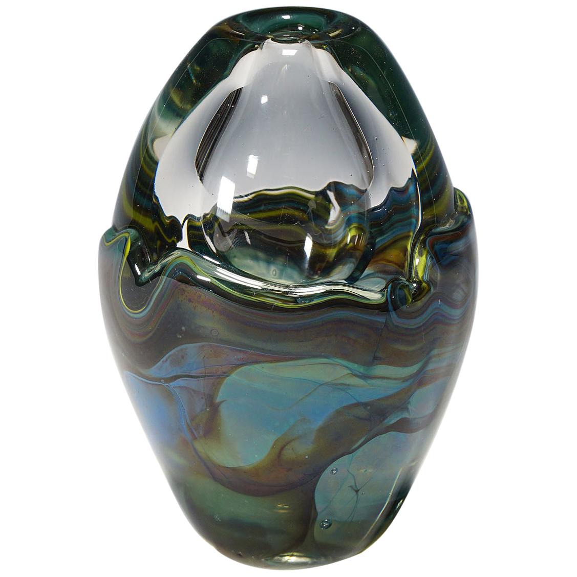 Vintage Vase Designed by German Artist Udo Edelmann, 1988 For Sale